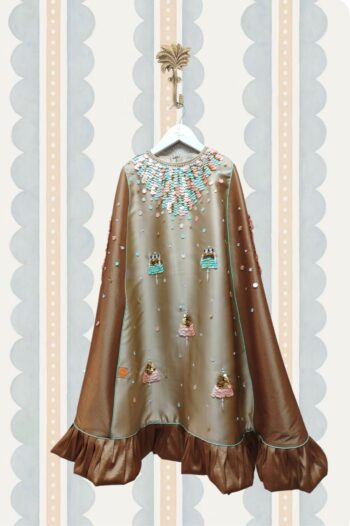 Dark pink Fuchsia kaftan - Kids